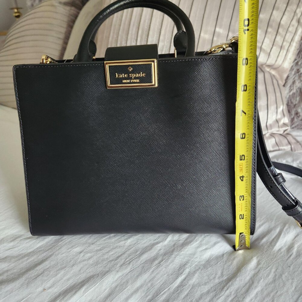 Kate Spade Black Reegan Satchel 7pc Set NWT - Picture 14 of 17